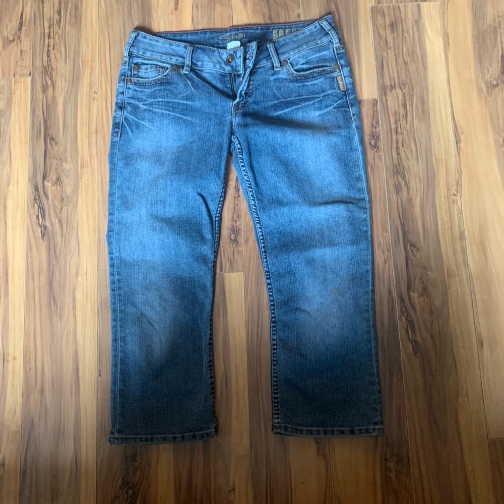 Silver Capris size 30